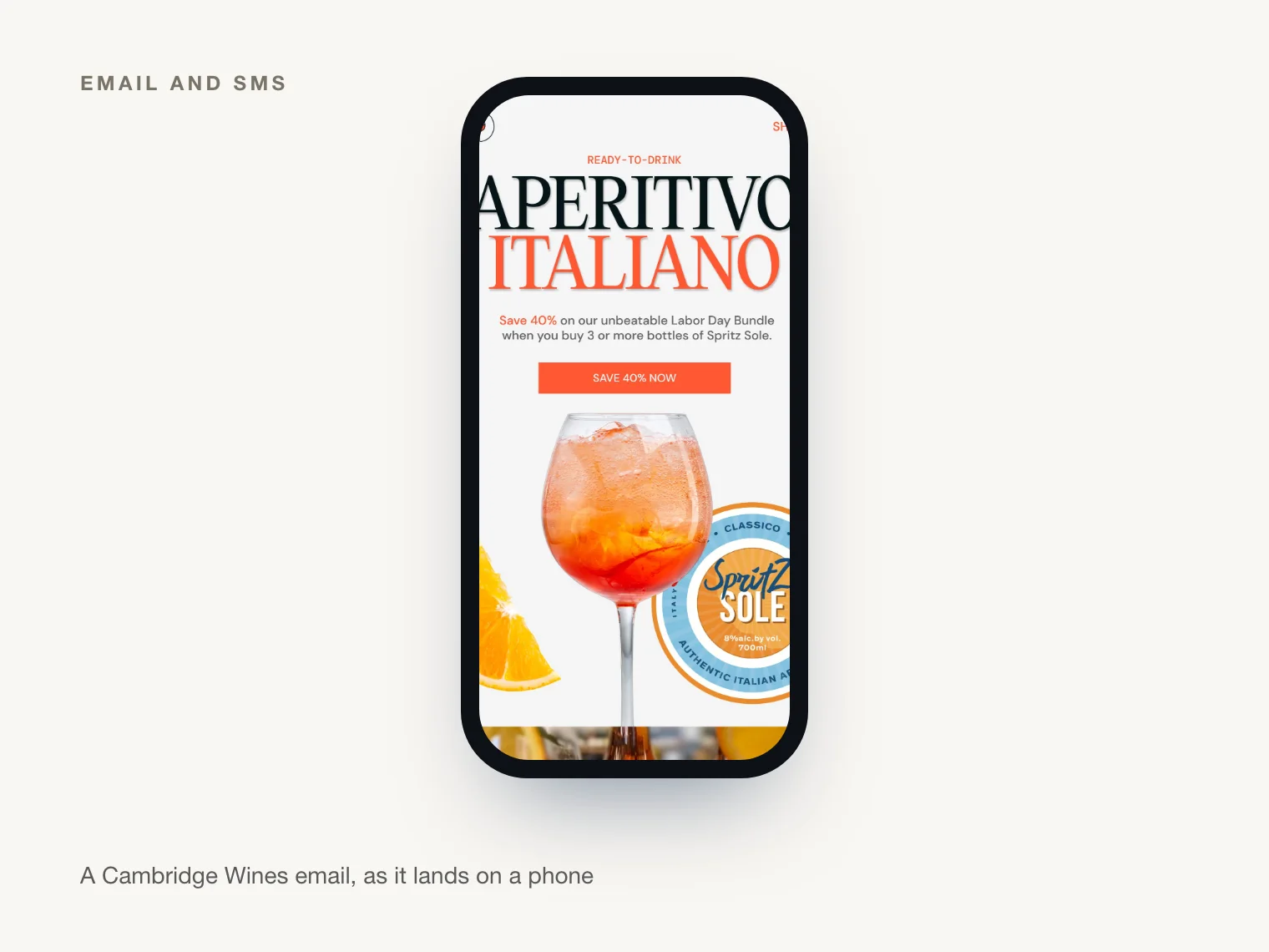 A Cambridge Wines email